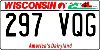 WI license plate 297VQG