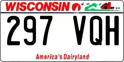 WI license plate 297VQH
