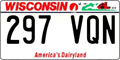 WI license plate 297VQN
