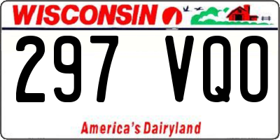 WI license plate 297VQO