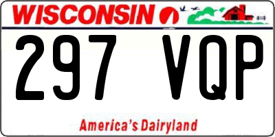 WI license plate 297VQP