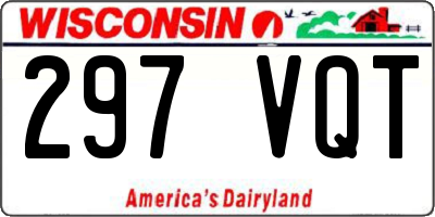 WI license plate 297VQT