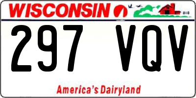 WI license plate 297VQV