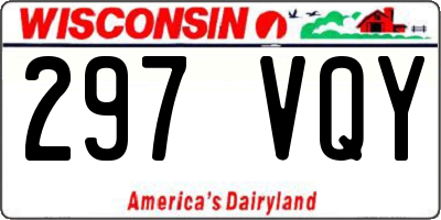 WI license plate 297VQY