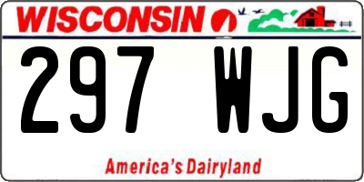 WI license plate 297WJG