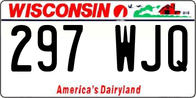 WI license plate 297WJQ