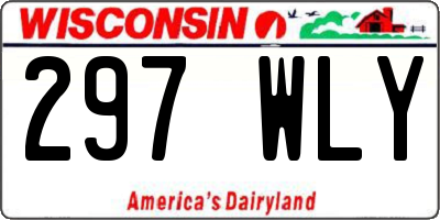 WI license plate 297WLY