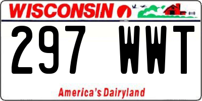 WI license plate 297WWT