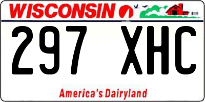 WI license plate 297XHC