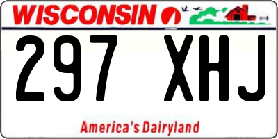 WI license plate 297XHJ