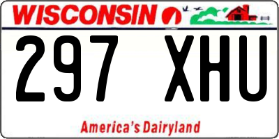 WI license plate 297XHU