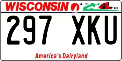 WI license plate 297XKU