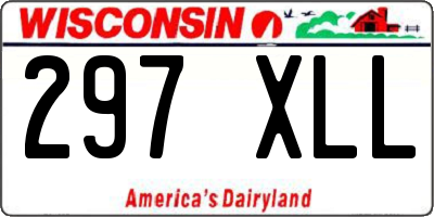WI license plate 297XLL