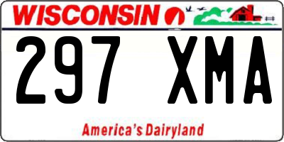 WI license plate 297XMA