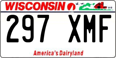 WI license plate 297XMF