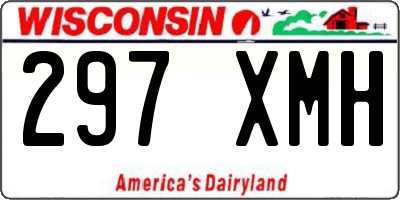WI license plate 297XMH