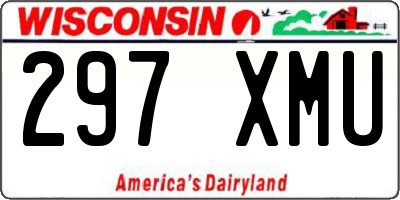 WI license plate 297XMU