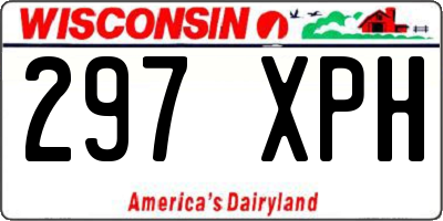 WI license plate 297XPH