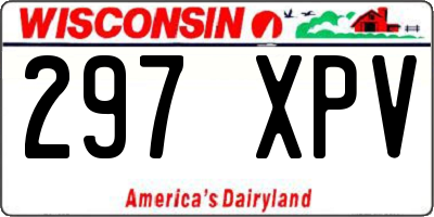 WI license plate 297XPV
