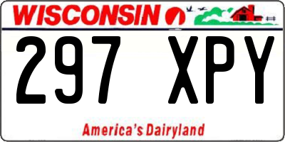 WI license plate 297XPY