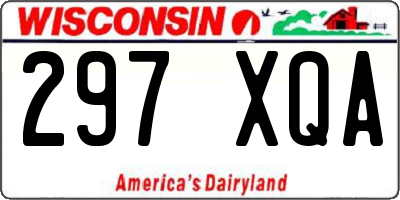 WI license plate 297XQA