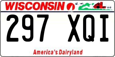WI license plate 297XQI