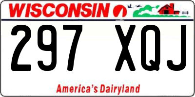 WI license plate 297XQJ