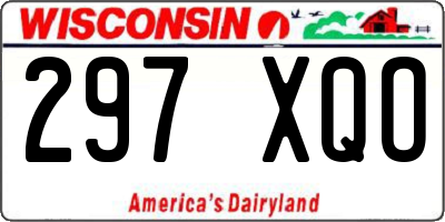 WI license plate 297XQO