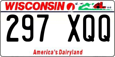 WI license plate 297XQQ