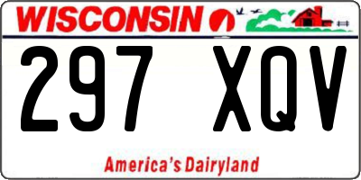 WI license plate 297XQV