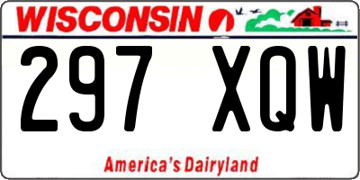 WI license plate 297XQW