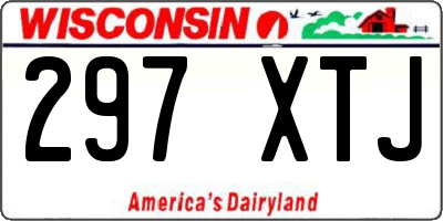 WI license plate 297XTJ