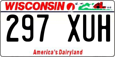 WI license plate 297XUH
