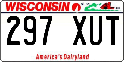 WI license plate 297XUT
