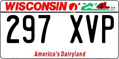 WI license plate 297XVP