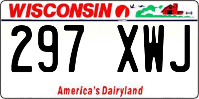 WI license plate 297XWJ