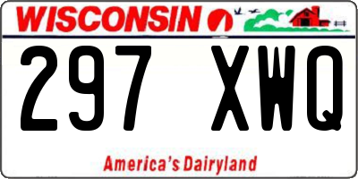 WI license plate 297XWQ