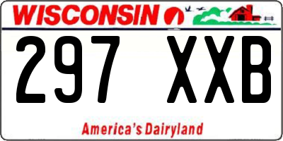 WI license plate 297XXB