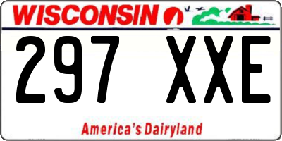 WI license plate 297XXE