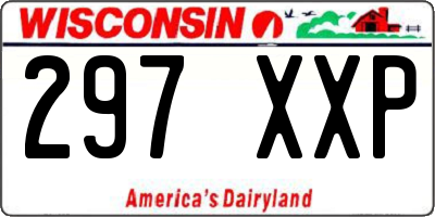 WI license plate 297XXP