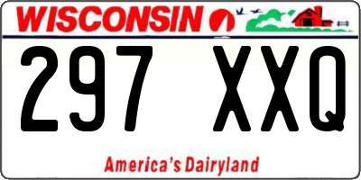 WI license plate 297XXQ