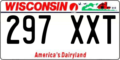 WI license plate 297XXT