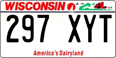 WI license plate 297XYT