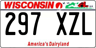 WI license plate 297XZL