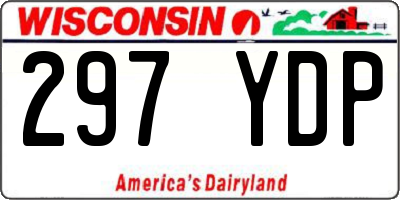 WI license plate 297YDP