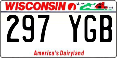 WI license plate 297YGB