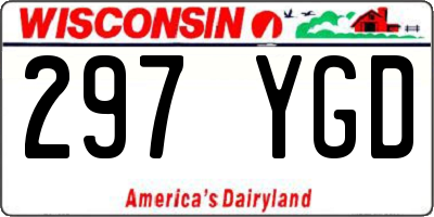 WI license plate 297YGD