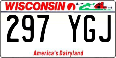 WI license plate 297YGJ
