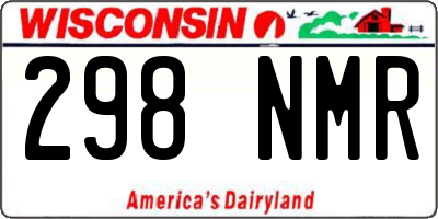 WI license plate 298NMR