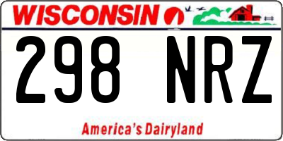 WI license plate 298NRZ
